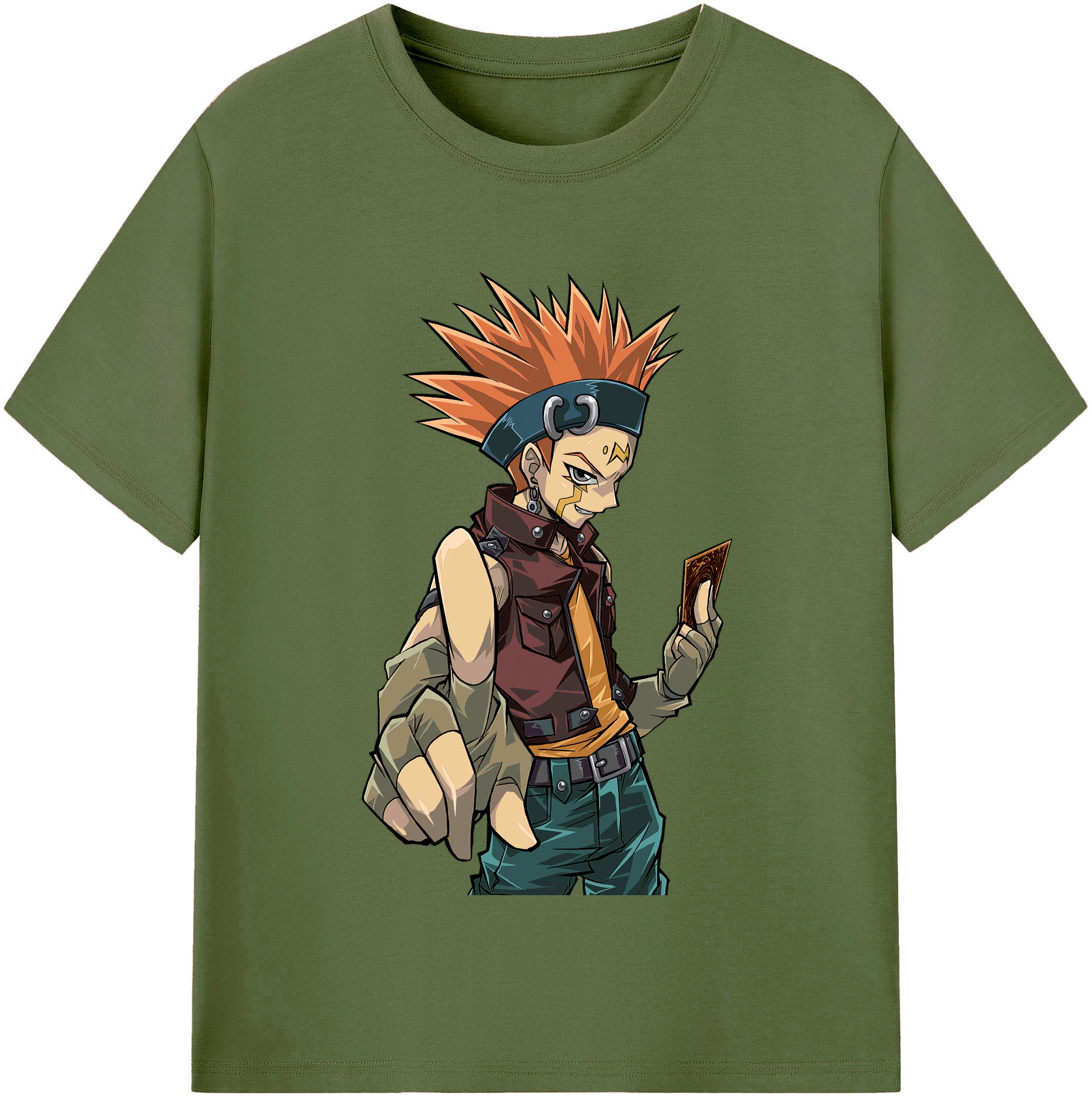 （画像用） 遊☆戯☆王 Yu-Gi-Oh! 綿100％半袖Tシャツ（フロントプリント）